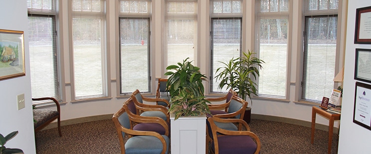 waiting room and with many windows